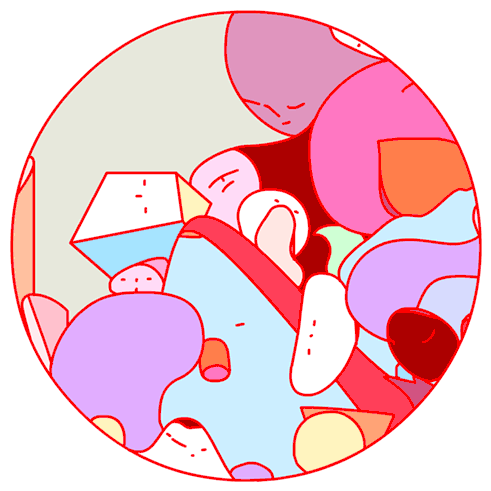 艺术家oritoor令人着迷的抽象动画循环从未画过草图或计划过他的动画