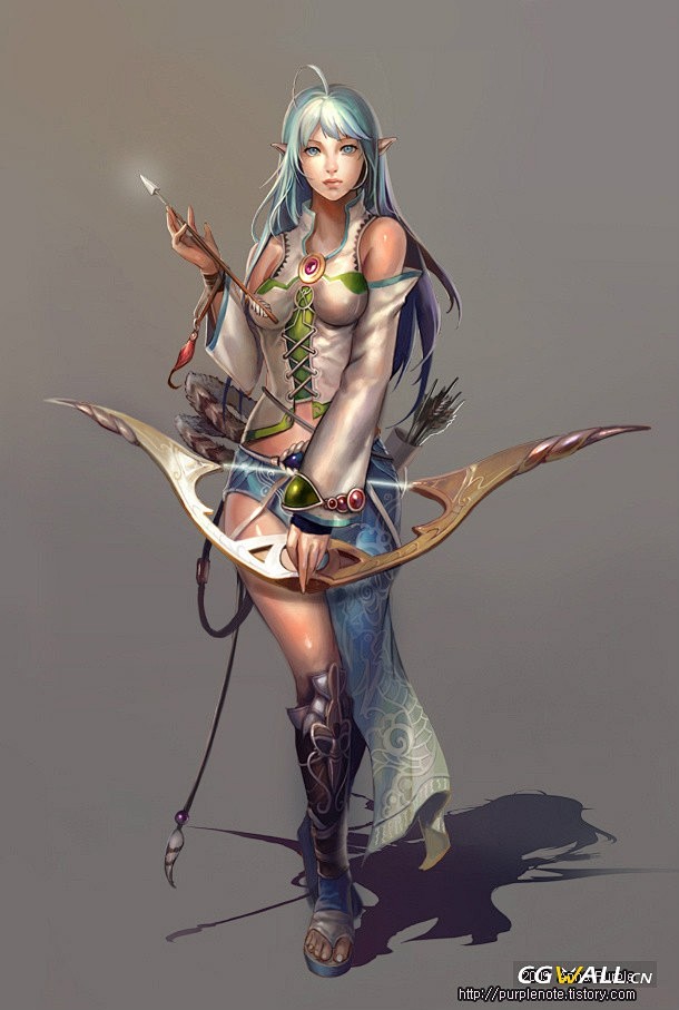 弓箭手美女战士游戏人物游戏截图