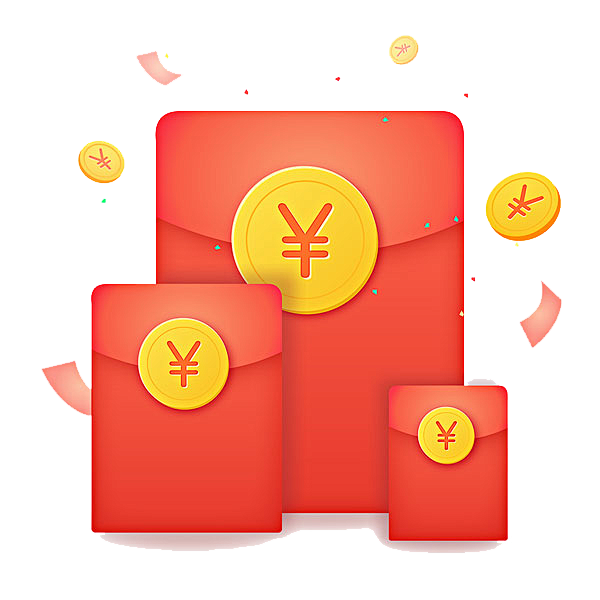 节日促销红包png透明背景9