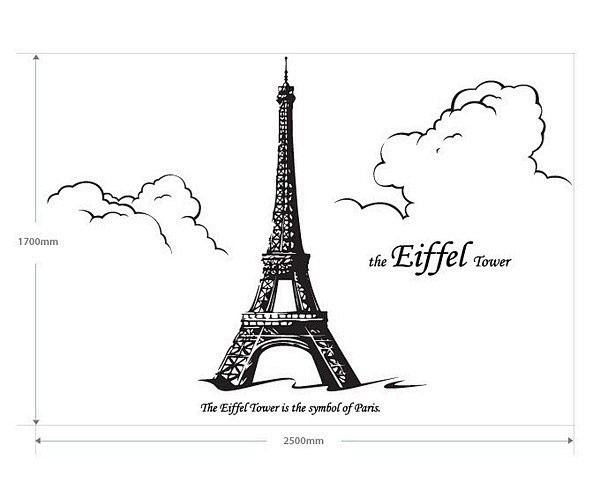 埃菲尔铁塔橡皮章素材