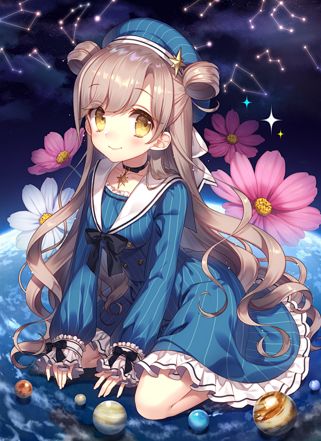 校园封面底图美少女动漫可爱萌