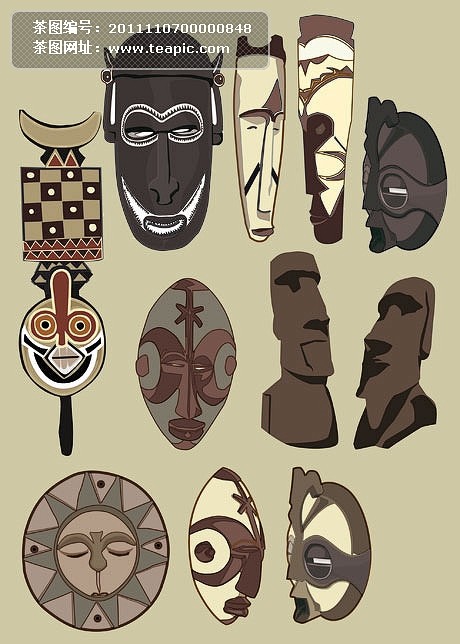 56:17原始图腾矢量素材1喜欢y—ui原始土著,神庙,图腾印第安神话部落