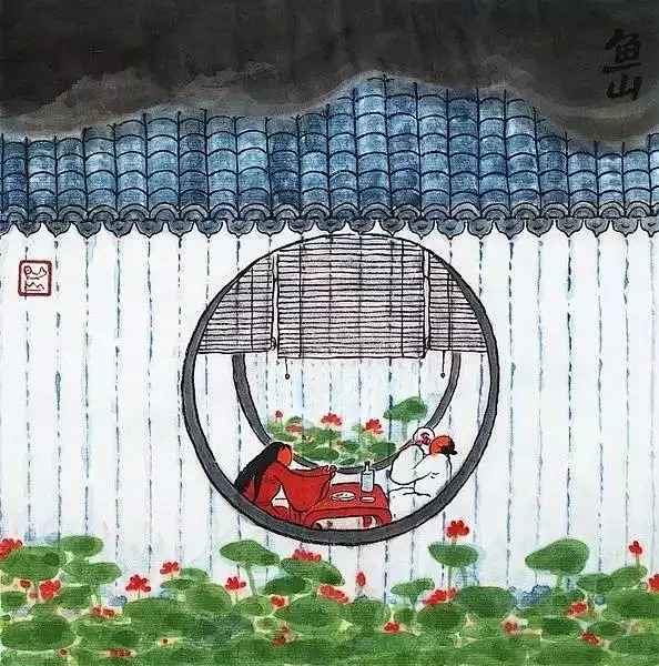 鱼山的画