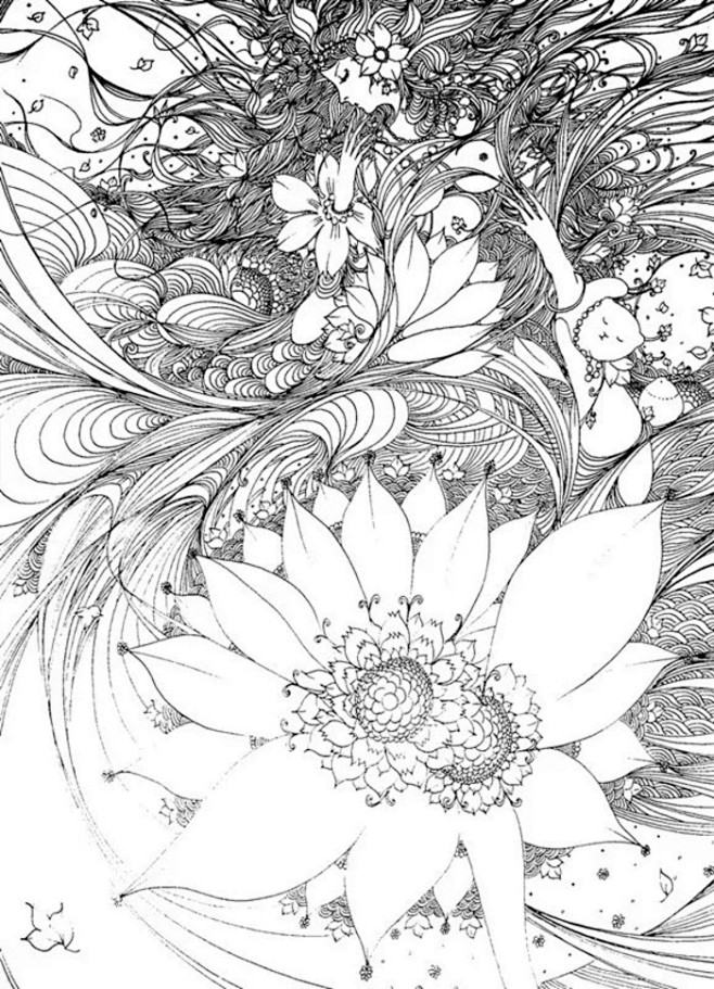 draemflying从ytang34转采于2020-07-22 23:16:43线描也疯狂插画draem