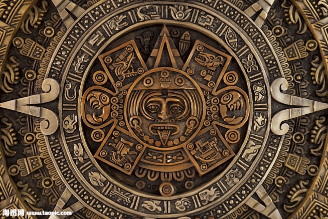 玛雅图腾浮雕