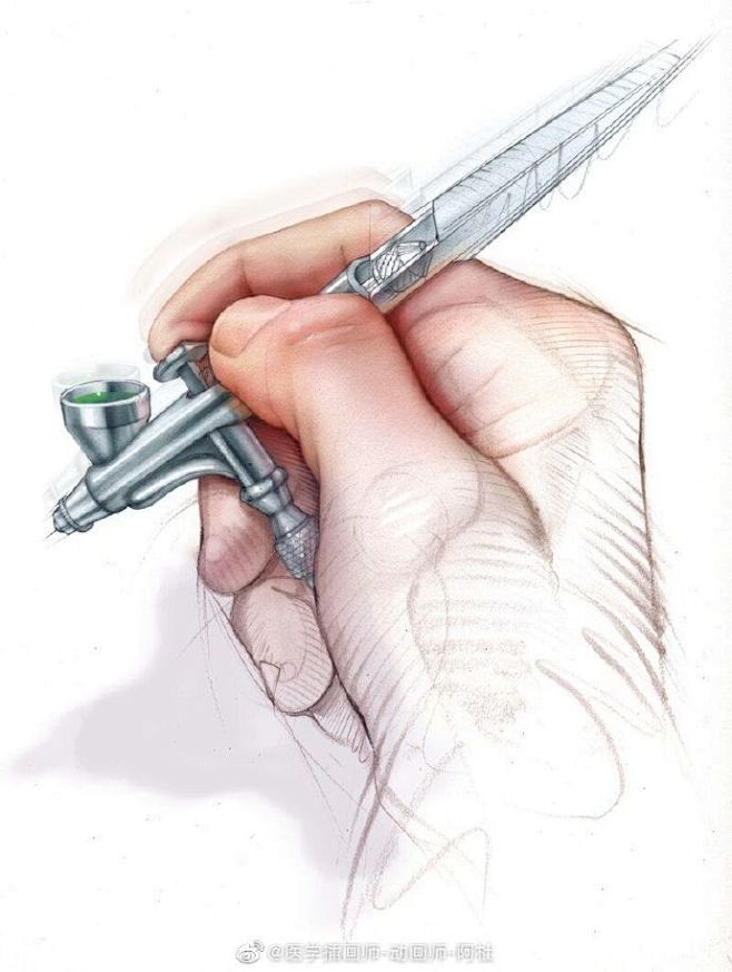 原来喷枪绘画是这种玩意儿hofkinstudios灵感的诞生美术设计科学插画