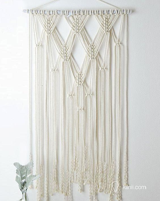 macrame挂毯编织入门进阶之二平结squareknot