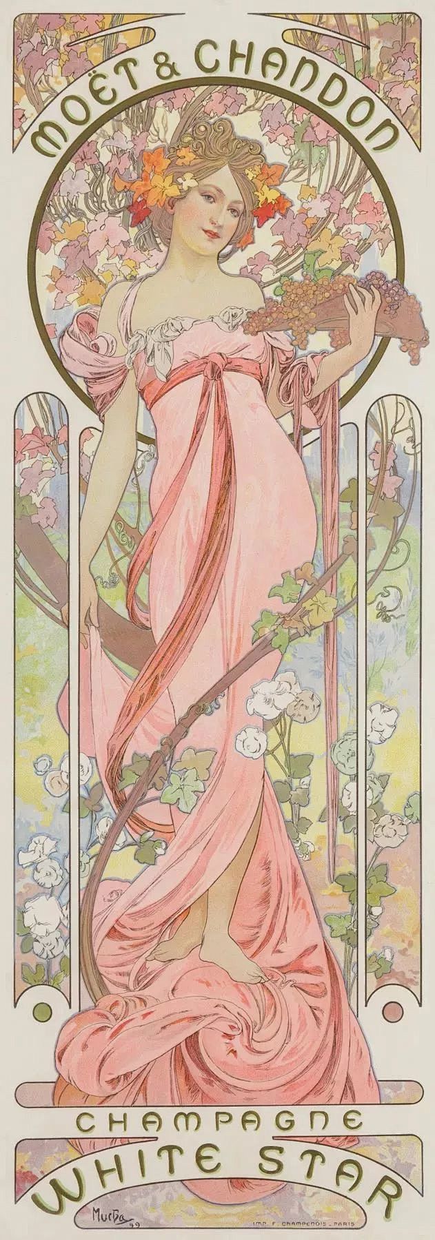 征服全世界的美女海报穆夏作品集–social