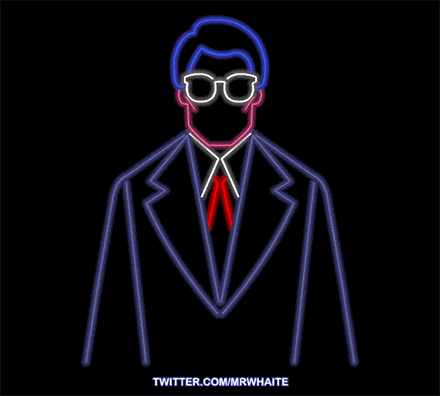 经典电影霓虹灯动态海报(gif). by 英国设计师mr whaite