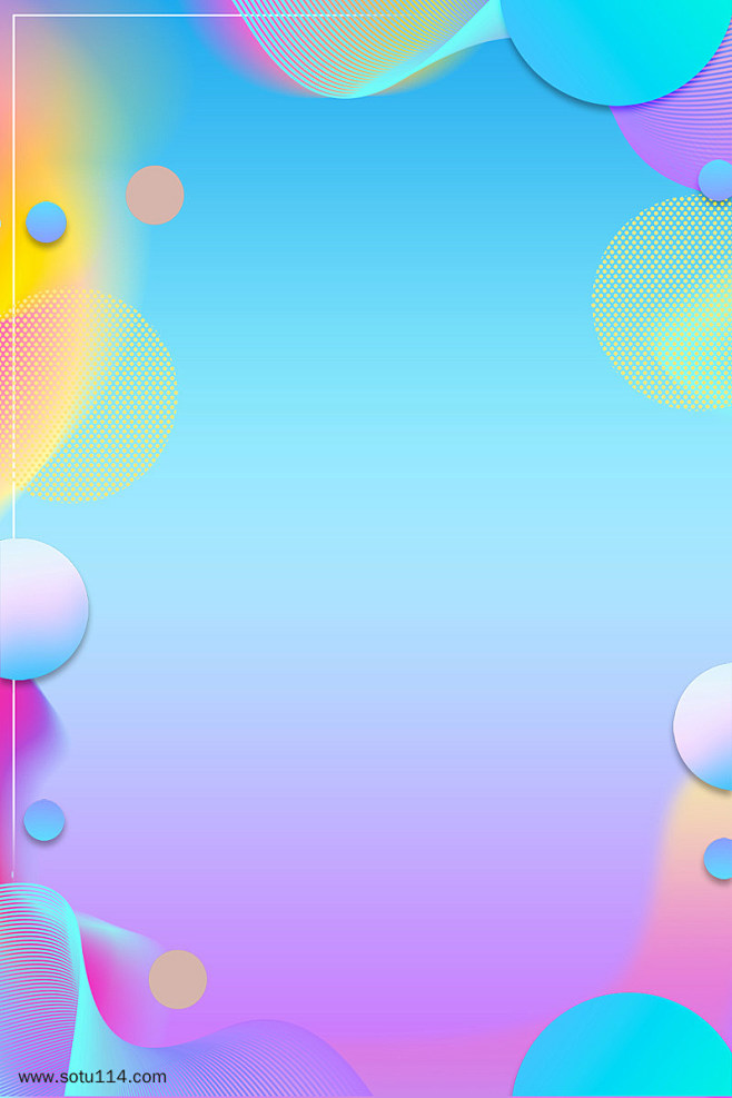 蓝色简约几何背景下载图片png免抠元素扁平几何背景装饰免扣图片