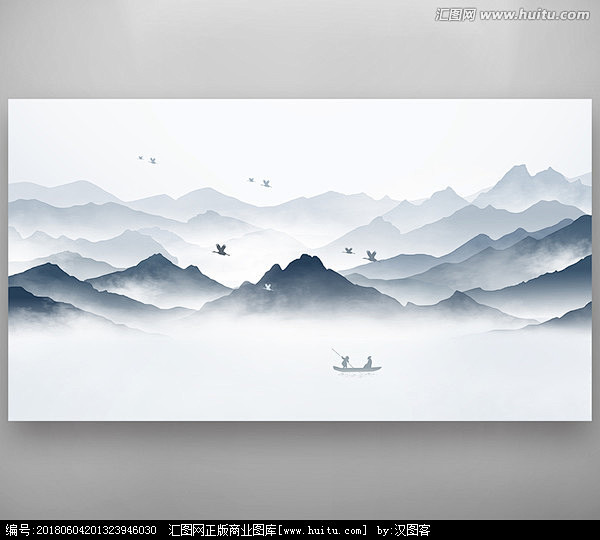 山水画水墨画中国风山水画现代水墨画意境水墨画创意水墨画抽象水墨画