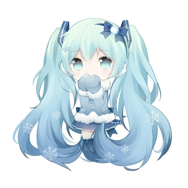 冰初音雪初音q版图片图片