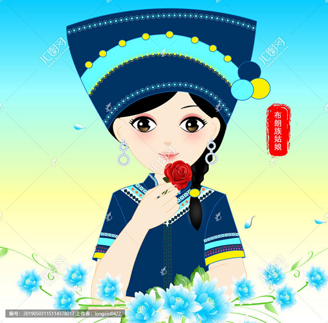 民族人物少数民族56个民族五十六个民族蒙古族美女微笑蒙古族女孩民族