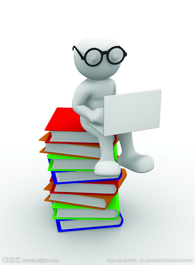 读书节-花瓣网|陪你做生活的设计师 | 在书本里看书的微型小人