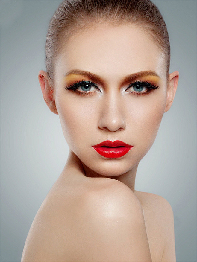 红唇妆容造型美妆摄影大片欧美高清大图