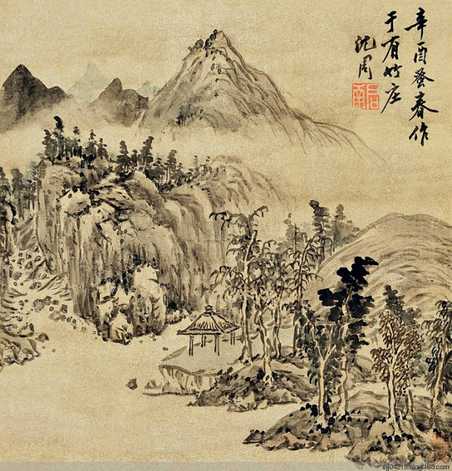 沈周(公元1427年~公元1509年),明代杰出书画家