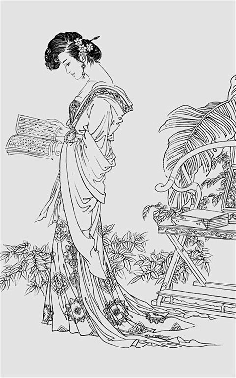 国画家项维仁白描人物作品154p