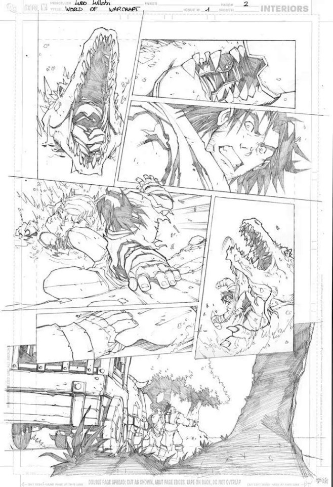 干货魔兽御用插画师的分镜原稿想学漫画的快收藏兴趣部落