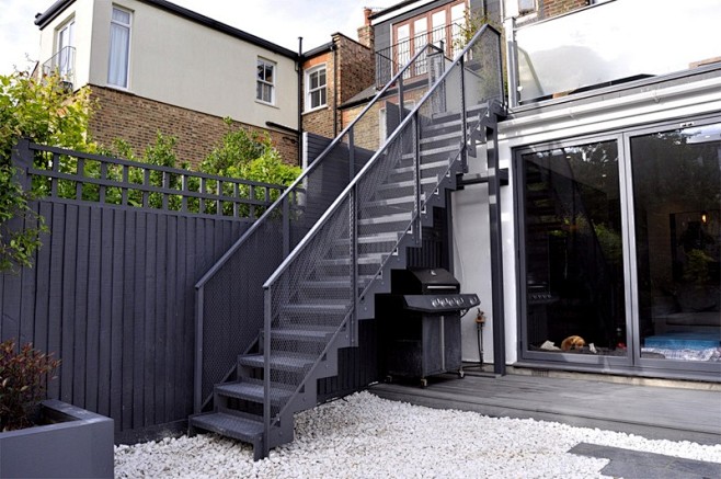 碳钢网格工业风楼梯