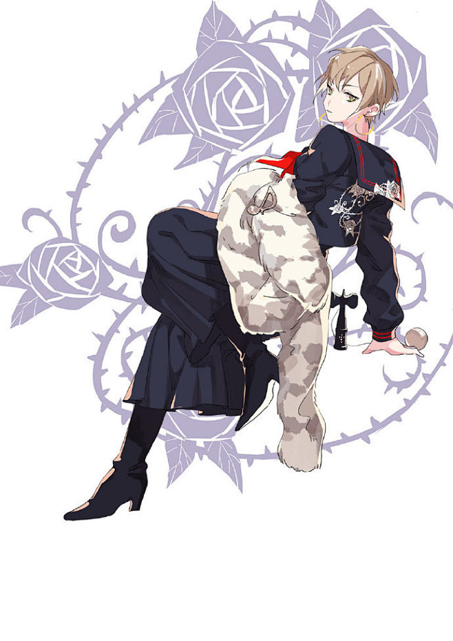 画了一套图,妄想马路须加。