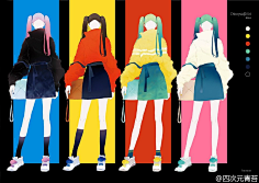 魔法少女龙傲天采集到衣服/头发/动作