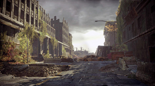 末日废土启示录风格图场景