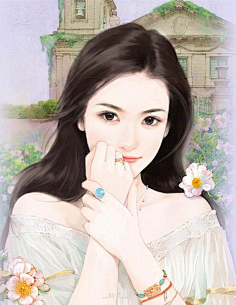 直到烟火都散尽采集到现代美女手绘