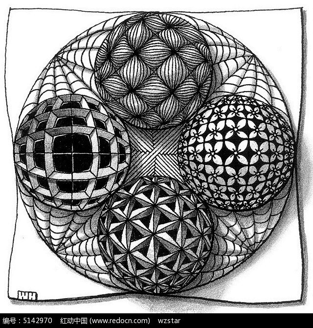 圆形结构插图设计图片