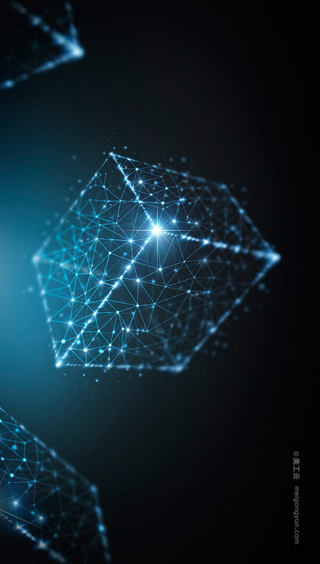 蓝色科技感高清背景设计素材: