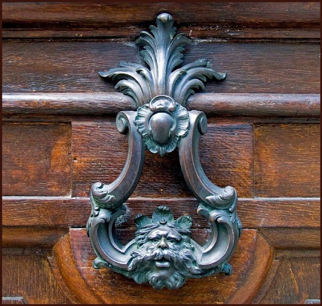 绘画参考门上的艺术丨欧式门环67676767