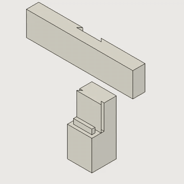 榫卯结构的动图演示