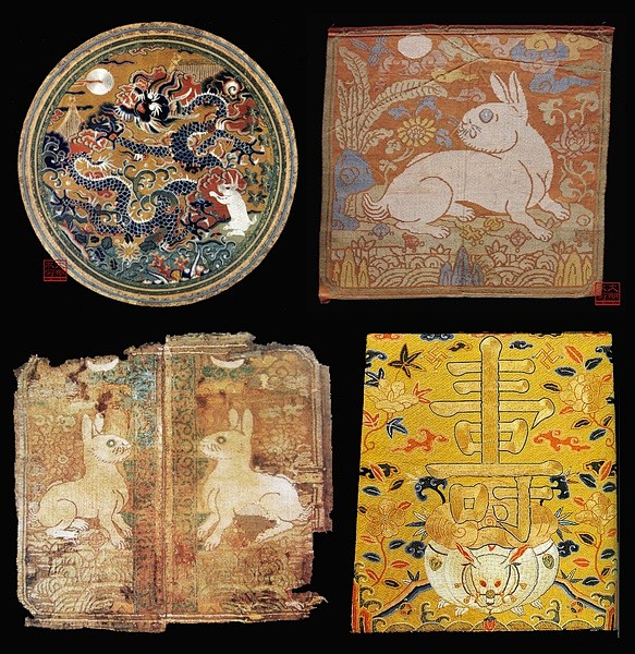 明代中秋节的应节吉服使用玉兔纹样如在衣身饰以月亮玉兔图案的补子明