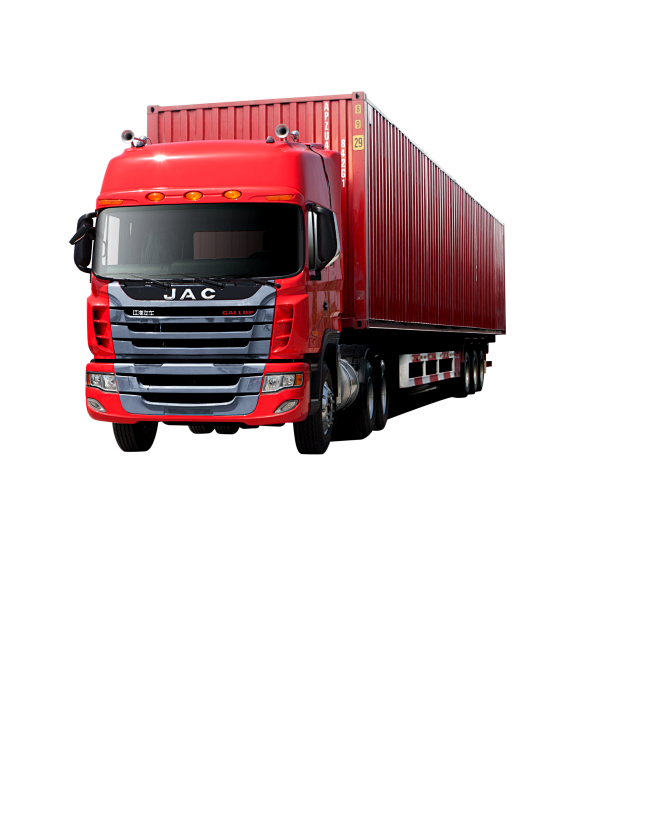 红色货车卡车卡车其他元素免抠png图片壁纸