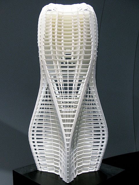 3dprintedshapes:拱门型号,哈迪德004人,哈conceptmodel,3d打印建筑
