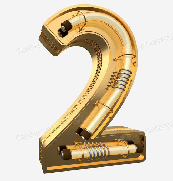 2立体字立体数字电商活动周年庆大促数字字体效果png图片素材免费下载