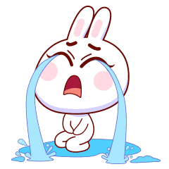 兔子表情包流泪图片