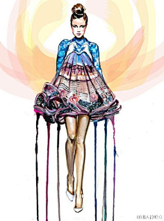 清CHEN的微笑采集到各种服装配饰插画手绘