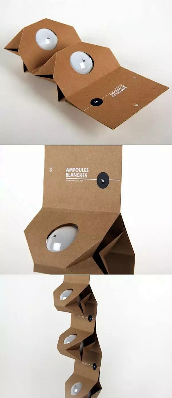 创意灯泡包装盒设计图片