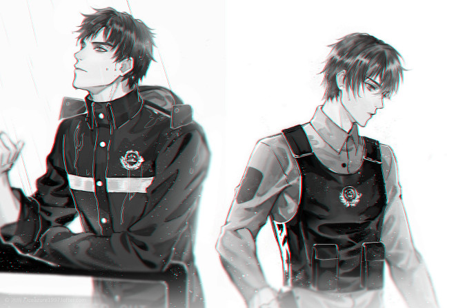 大概是雨衣峫和战术背心停画冰绡