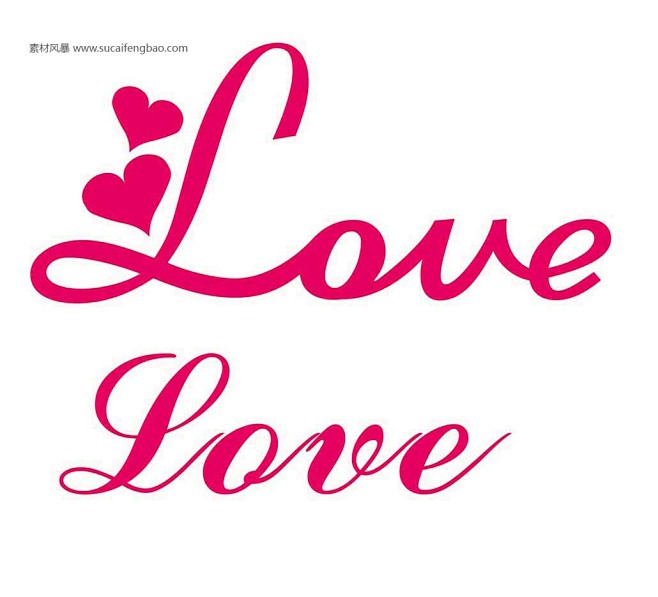 艺术字体设计爱英文love