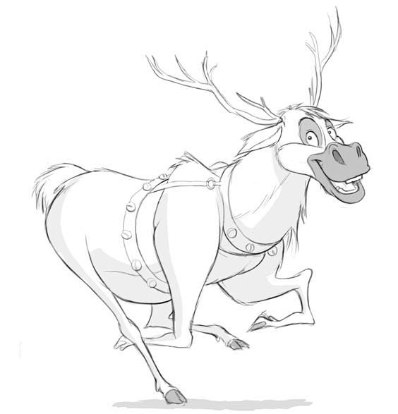 15:56:00驯鹿草图经alexanderhenderson上deviantart的:手绘jean_o同