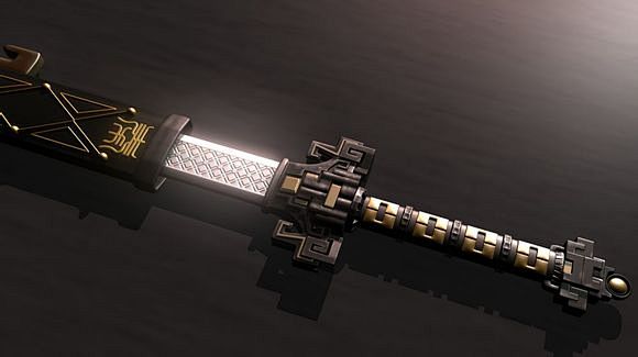 秦时明月十大名剑之首天问剑3d模型高清图片展示秦时明月秦迷追踪