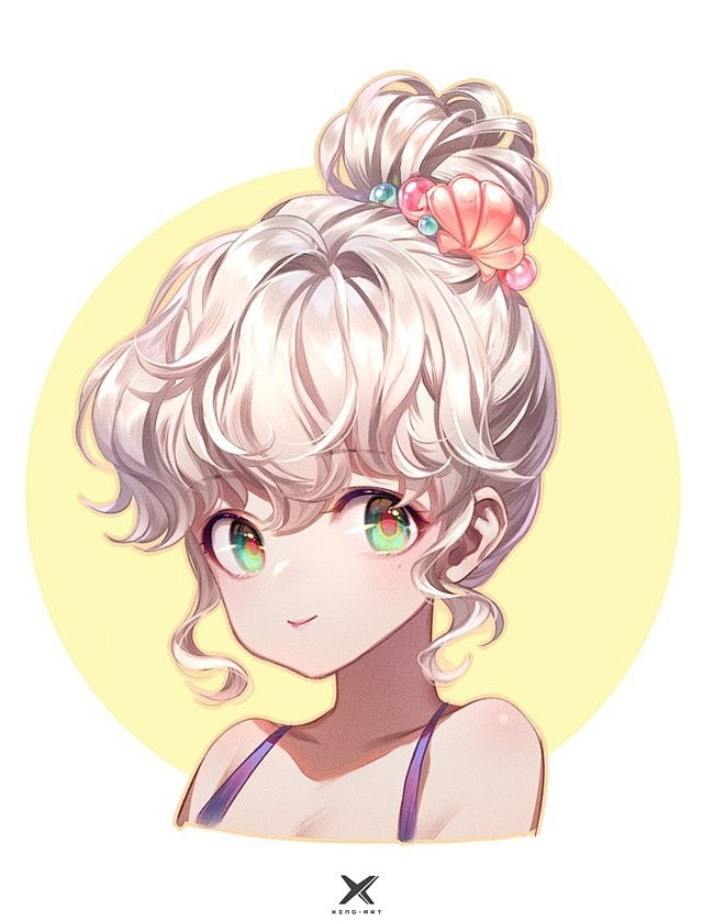 日系班的Asuka老师前天晚上直播画的图~可爱