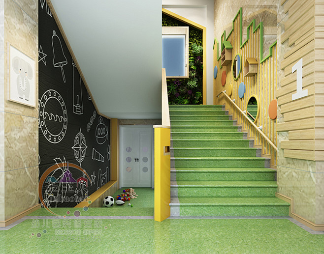 幼儿园楼梯设计效果图