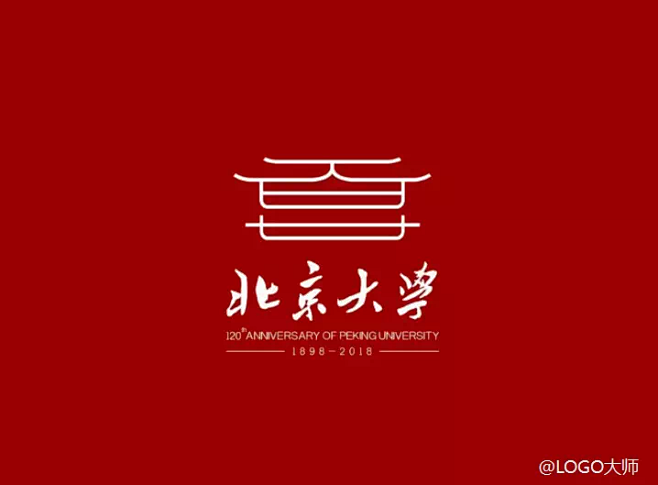 北京大学120周年logo