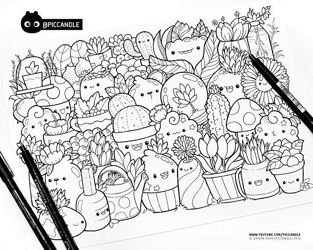 手绘素材超可爱小精灵简笔画哎呀哎呀你挤到我啦过去一点点inspic