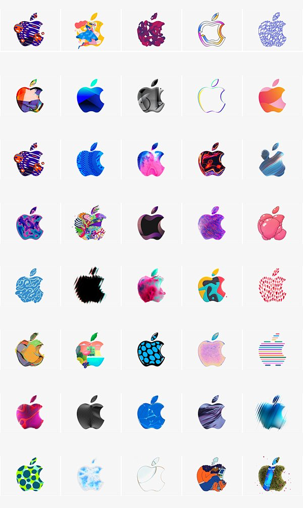 苹果十月发布会一次制作了370种logo下载