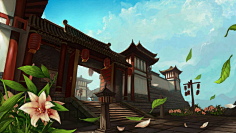 夏侯玉采集到古风背景图片