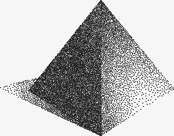 立体三角锥矢量图高清素材 三角锥 几何体 矢量png 立体几何 颗粒 颗粒拼图 矢量图 免抠png 设计图片 免费下载