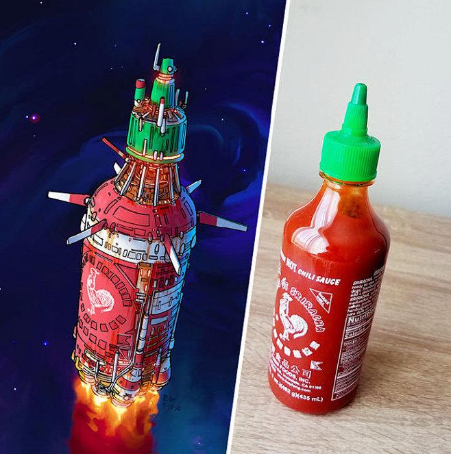 日常物品变身宇宙飞船让思绪带你飞离这个世界软件工程师兼艺术家eric